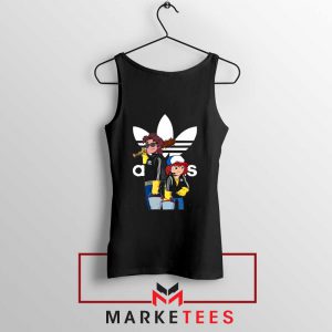 Stranger Things Adidas Parody Black Tank Top