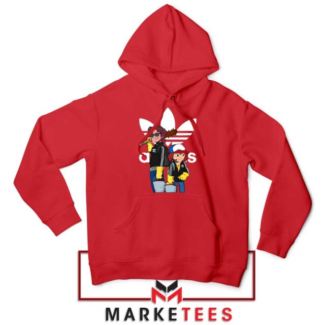 Stranger Things Adidas Parody Hoodie Steve And Dustin