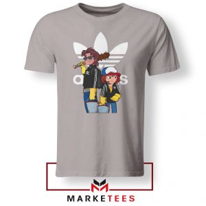 Stranger Things Adidas Parody Tee Shirt And Dustin - USA Apparel