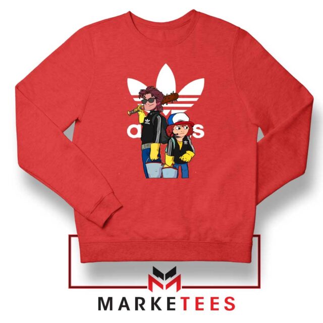 Stranger Things Adidas Parody Sweatshirt Steve And Dustin