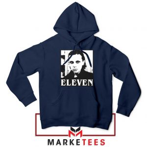 Stranger Things Eleven Graphic Navy Blue Hoodie