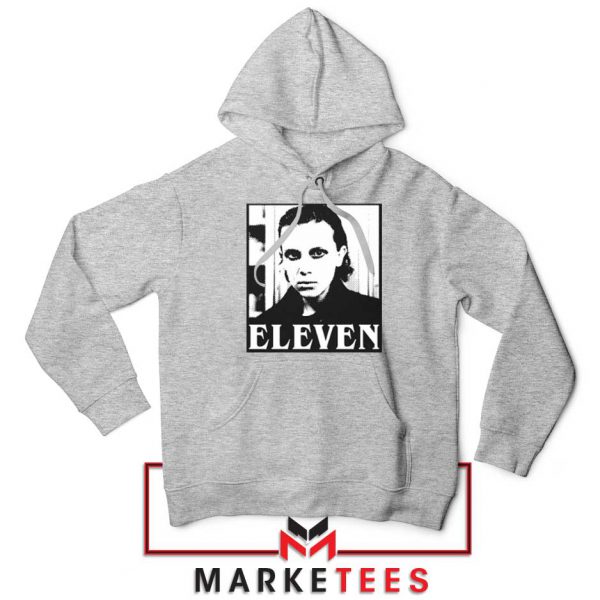 Stranger Things Eleven Graphic Sport Grey Hoodie