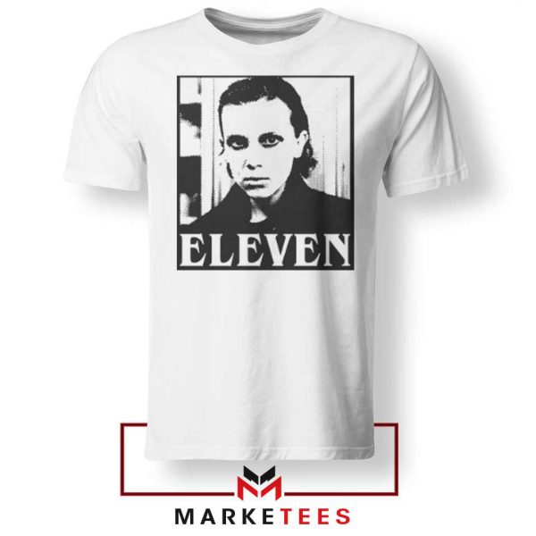 Stranger Things Eleven Graphic White Tee Shirt