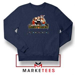 Stranger Things Friends Navy Blue Sweater