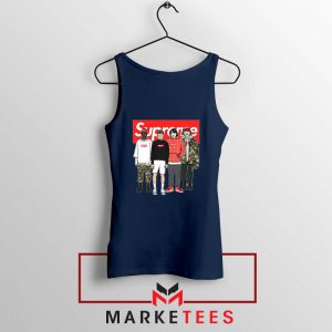 Stranger Things Funny Supreme Navy Blue Tank Top