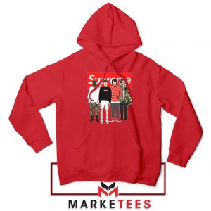 Stranger Things Funny Supreme Red Hoodie