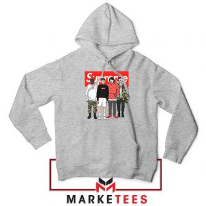 Stranger Things Funny Supreme Sport Grey Hoodie