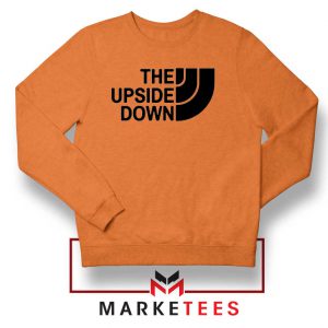 The Upside Down North Face Orange Sweatshirt