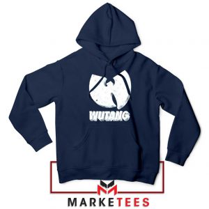 Vintage 90s Wutang Clan Logo Navy Blue Hoodie