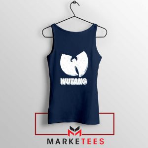 Vintage 90s Wutang Clan Logo Navy Blue Tank Top