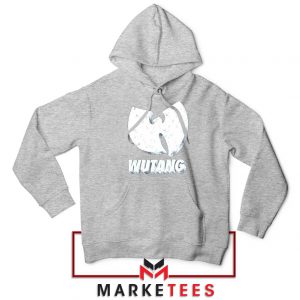 Vintage 90s Wutang Clan Logo Sport Grey Hoodie