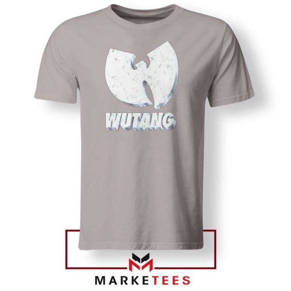 Vintage 90s Wutang Clan Logo Sport Grey Tee Shirt