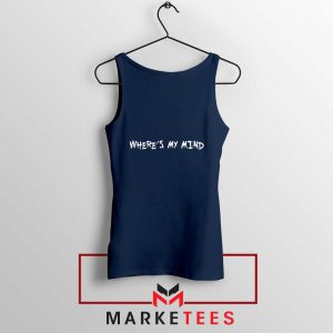 Where is My Mind Bellyache Navy Blue Tank Top