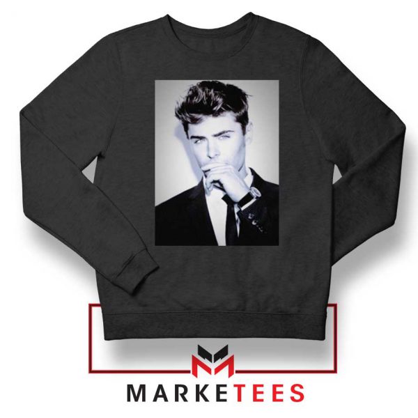 Zac Efron American Actor Black Sweatshirt