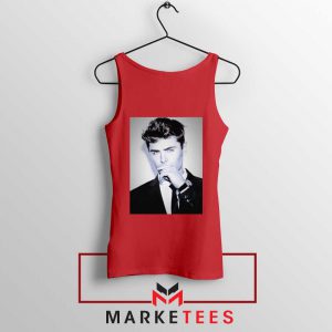 Zac Efron American Actor Red Tank Top