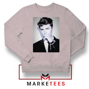 Zac Efron American Actor Sport Grey Sweatshirt