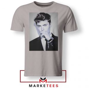 Zac Efron American Actor Sport Grey Tshirt