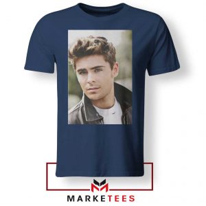 Zac Efron Posters Navy Blue Tshirt