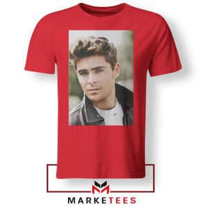 Zac Efron Posters Red Tshirt