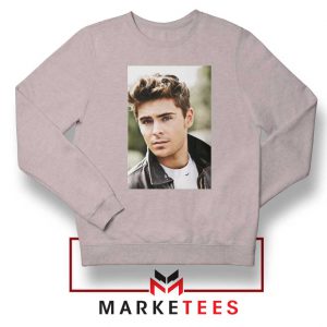 Zac Efron Posters Sport Grey Sweatshirt