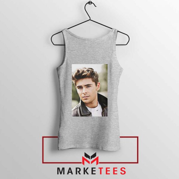 Zac Efron Posters Sport Grey Tank Top