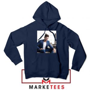 Zac Efron Richard Samuels Navy Blue Hoodie