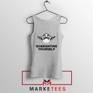 Yoda Quarantine Yourself Sport Grey Tank Top