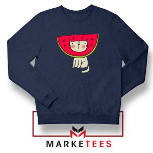 Cat Animal Navy Blue Sweatshirt