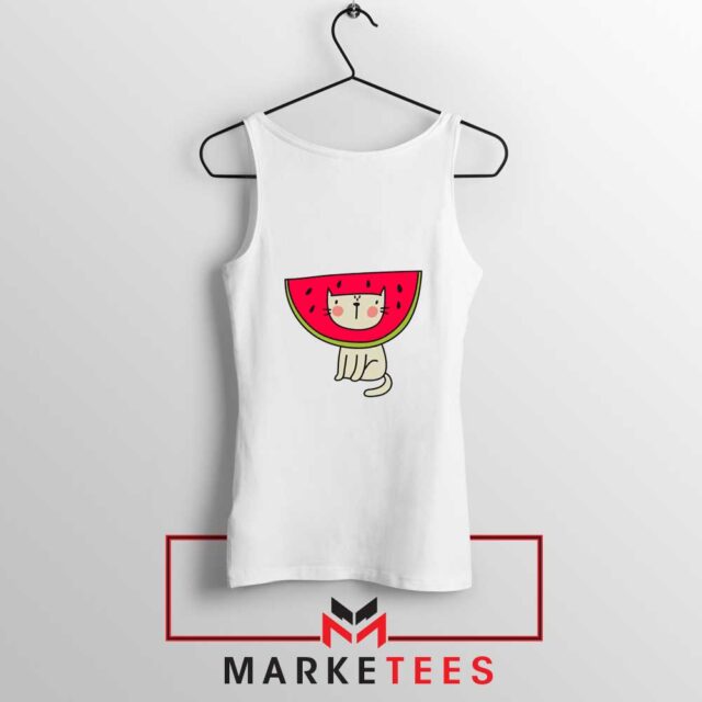 Cat Animal Tank Top Christmas Gift Watermelon Fruit Tops S-3XL
