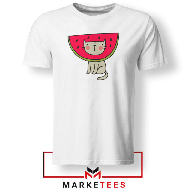 Cat Animal Tshirt Christmas Gift Watermelon Fruit Tee Shirts