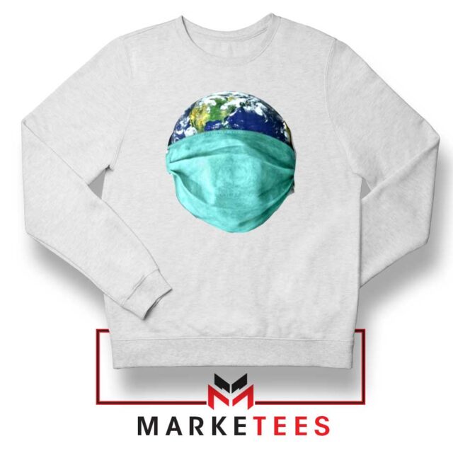 Earth Mask Coronavirus Sweatshirt Cute Corona Virus Sweaters