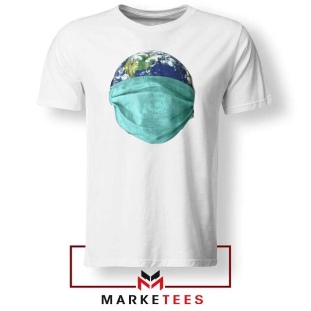 Earth Mask Coronavirus Tshirt Cute Corona Virus Tee Shirts S-3XL