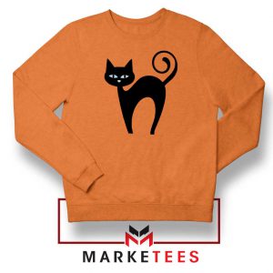 Glowing Cat Eyes Orange Sweatshirt