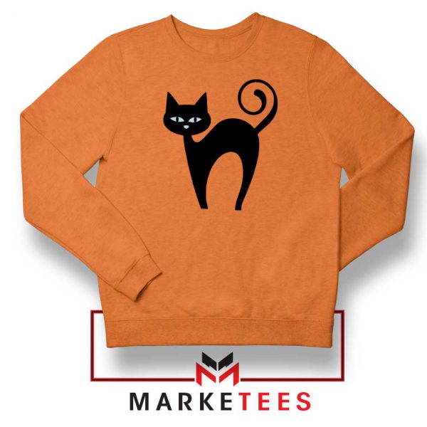 Glowing Cat Eyes Orange Sweatshirt