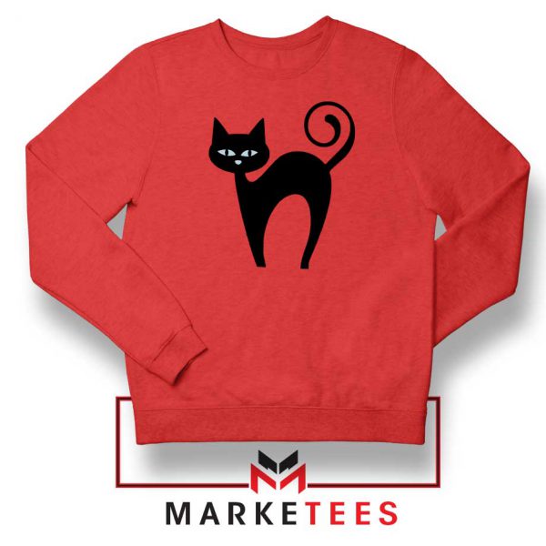 Glowing Cat Eyes Red Sweatshirt