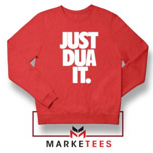 Just Dua It Nike Parody Red Sweatshirt