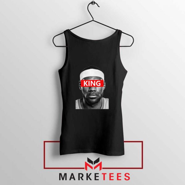 King LeBron James Black Tank Top