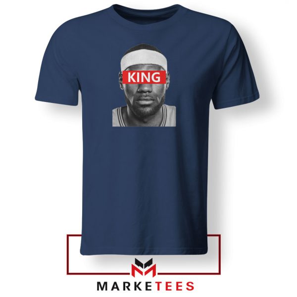 King LeBron James Navy Blue Tshirt