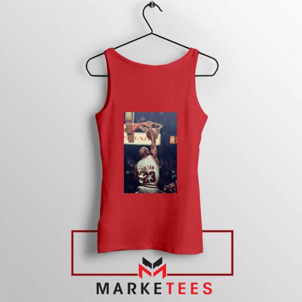 Michael Jordan Slam Dunks Red Tank Top