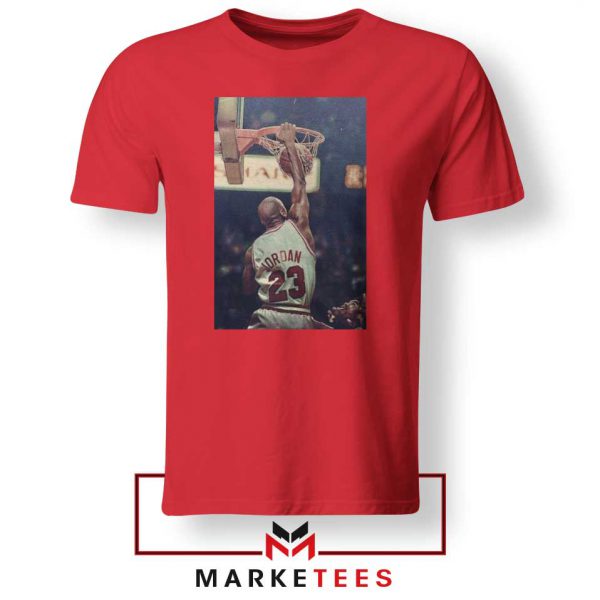 Michael Jordan Slam Dunks Red Tshirt