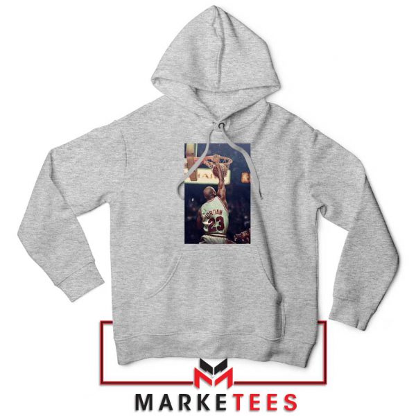 Michael Jordan Slam Dunks Sport Grey Hoodie