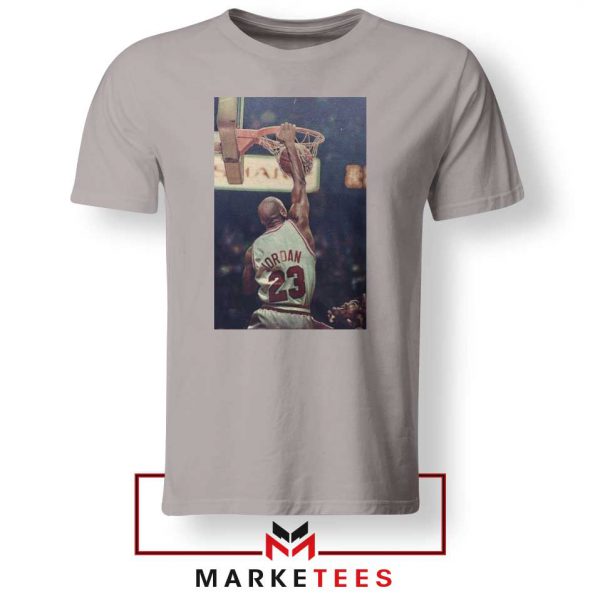 Michael Jordan Slam Dunks Sport Grey Tshirt