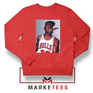 Michael Jordan Smoke Red Sweatshirt