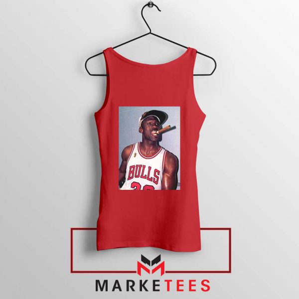 Michael Jordan Smoke Red Tank Top