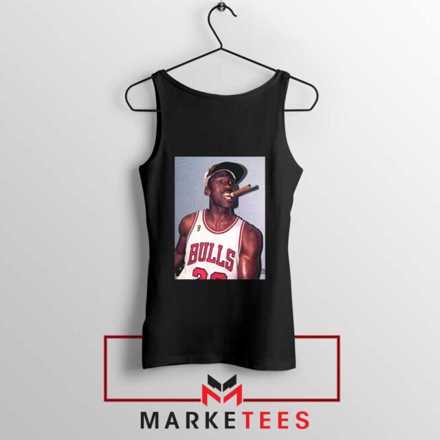 Michael Jordan Smoke Tank Top Chicago Bulls Tank Tops S-3XL