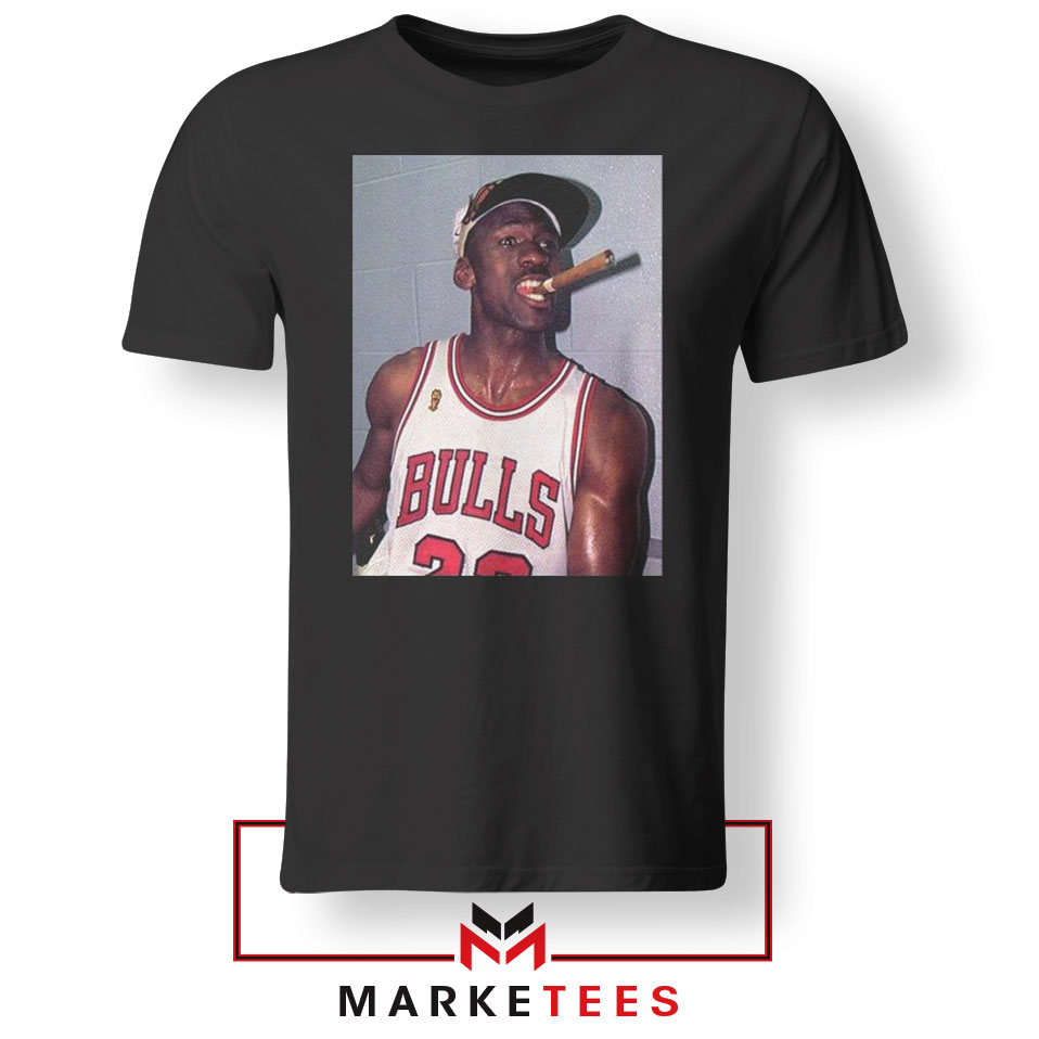 utilgivelig Munk Fortløbende Michael Jordan Smoke Tshirt Chicago Bulls Tee Shirts S-3XL