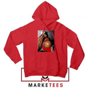 Michael Jordan Three Peat Red Hoodie