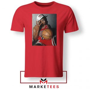 Michael Jordan Three Peat Red Tshirt