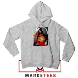 Michael Jordan Three Peat Sport Grey Hoodie