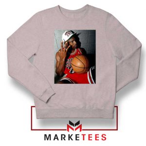 Michael Jordan Three Peat Sport Grey Sweatshirt